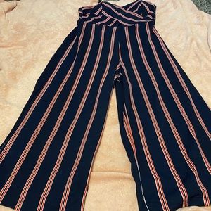 Long striped romper